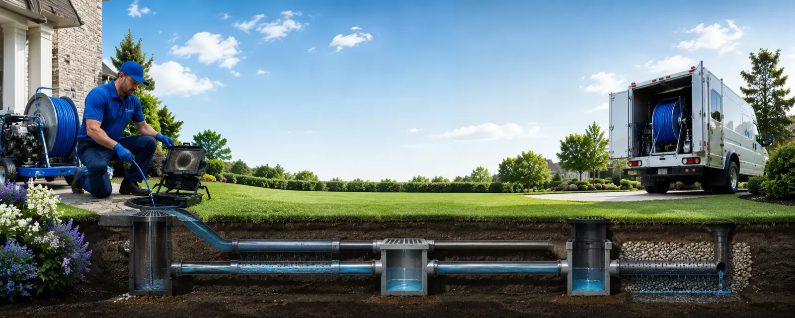 Outdoor drain cleaning information for Buskirk, NY